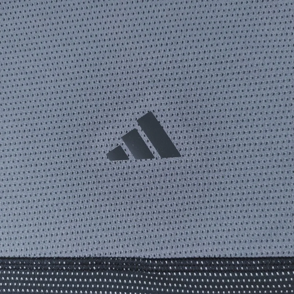 Adidas Golf Polo Shirt Mens Extra Large XL Black Gray Polka Dot Color Block 2023
